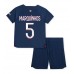 Günstige Paris Saint-Germain Marquinhos #5 Babykleidung Heim Fussballtrikot Kinder 2023-24 Kurzarm (+ kurze hosen)